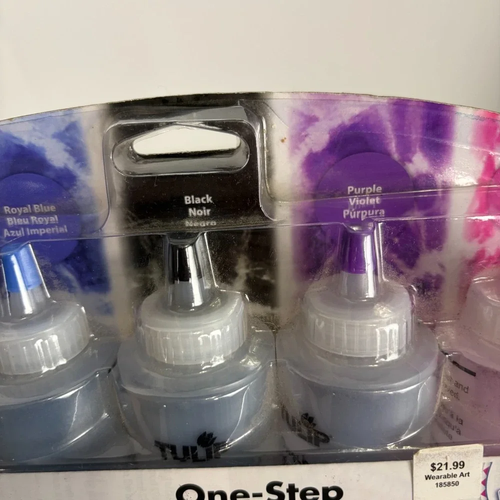 Tulip One-Step Tie-Dye Kit 5 Colors 1.66 oz 5 Refill Packets - 59 Pieces NEW